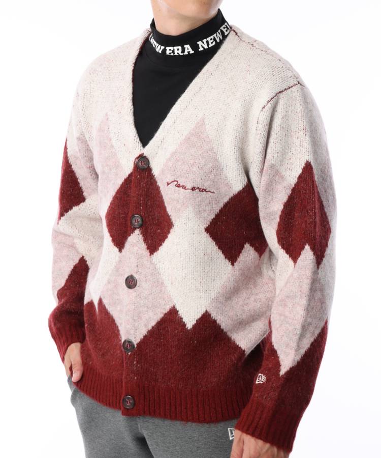 即納！最大半額！ NEWERA KNIT CARDIGAN メンズ ニットカーディガン