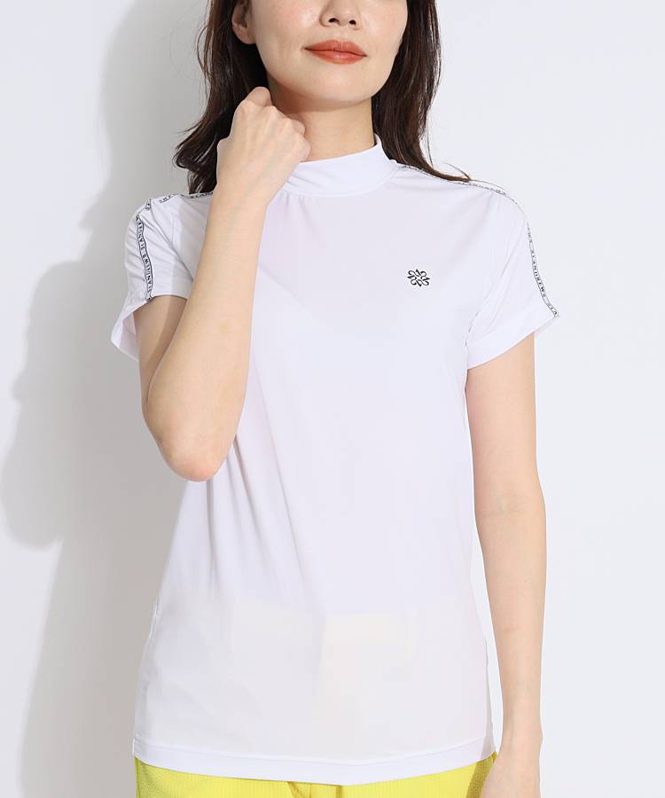 SA スリーブロゴLINE速乾モック半袖カットソー