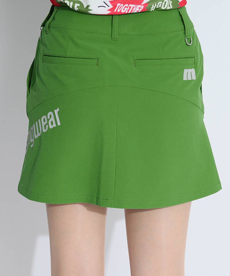 MW 一体型ペチパンツ撥水サイドLogoスカート
