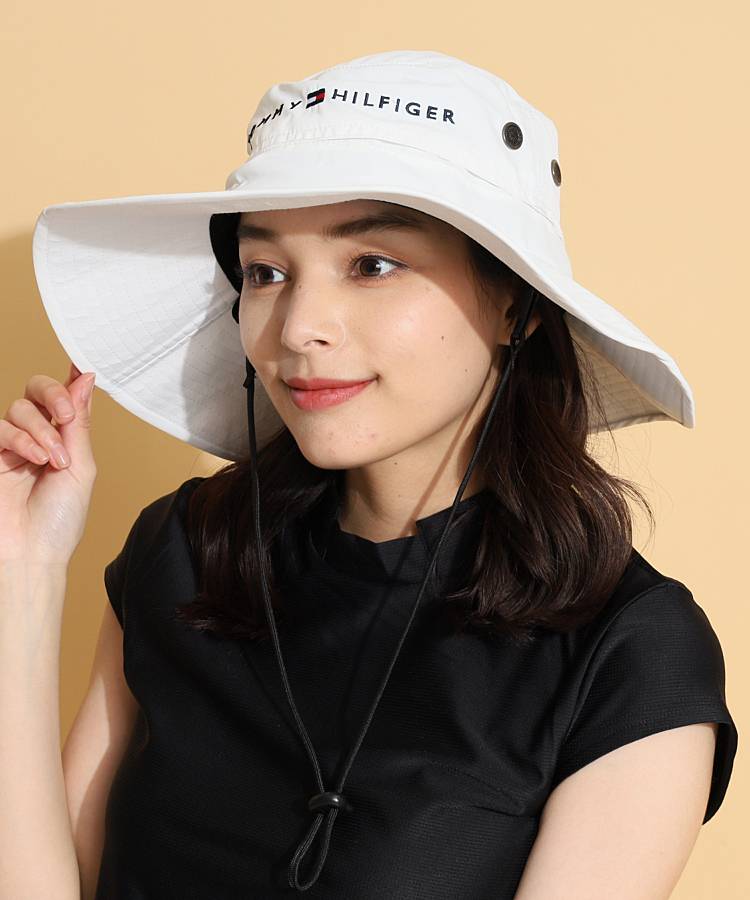 TH ケープ付きつば広ハット