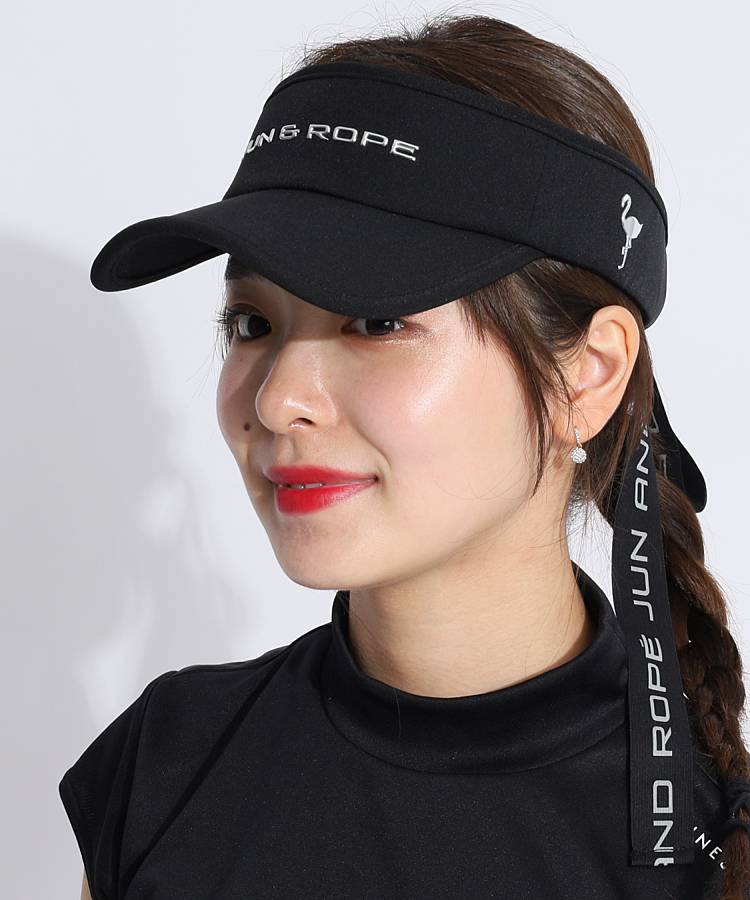 JR LOGOリボン付きサンバイザー