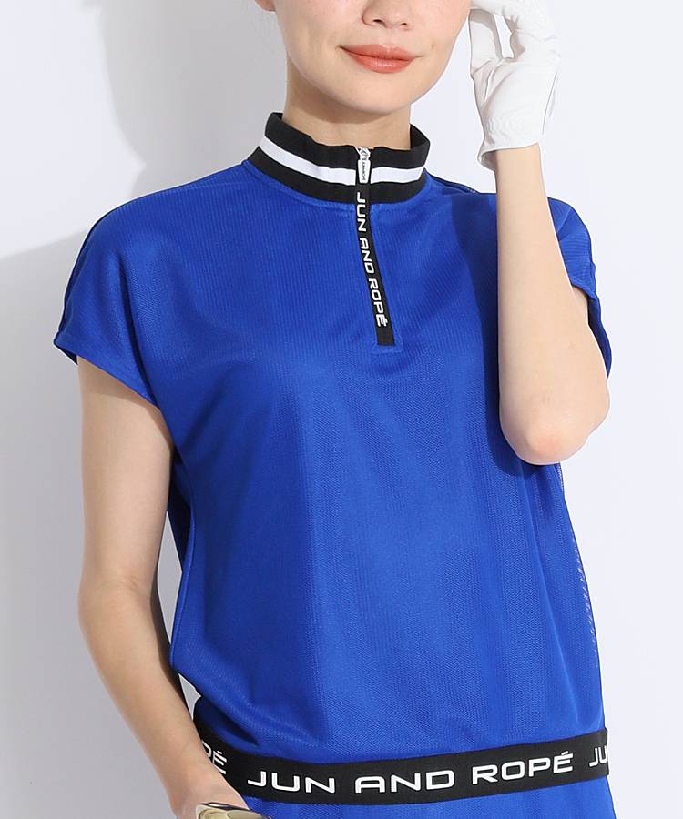 JR UVメッシュコンビハーフZIPプルオーバー