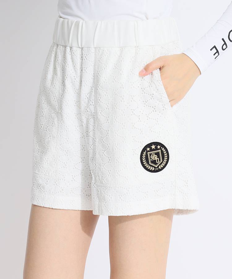 SD 一体型ペチパンツ花柄レースショートパンツ