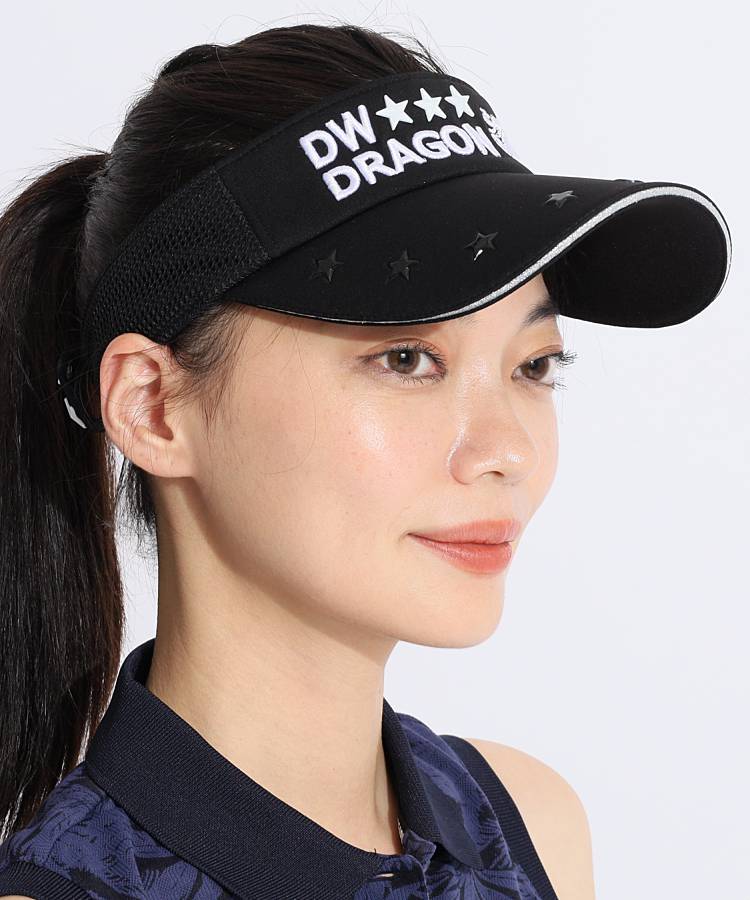 ダンスウィズドラゴン DD スターロゴ涼感サンバイザー レディース