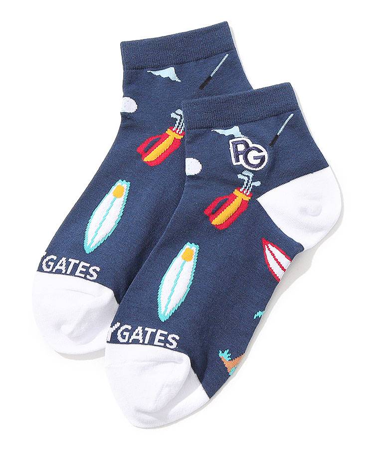 PG 抗菌防臭SURF&GOLF柄ショートソックス