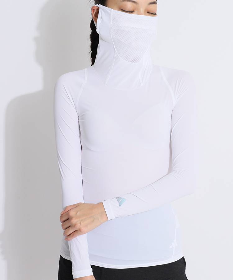 AG 一体型フェイスカバーUV長袖インナー