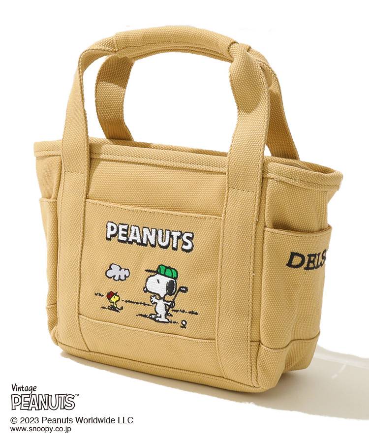 デルソルゴルフ DL [DELSOLｘPEANUTS]スヌーピー刺繍カートバッグ