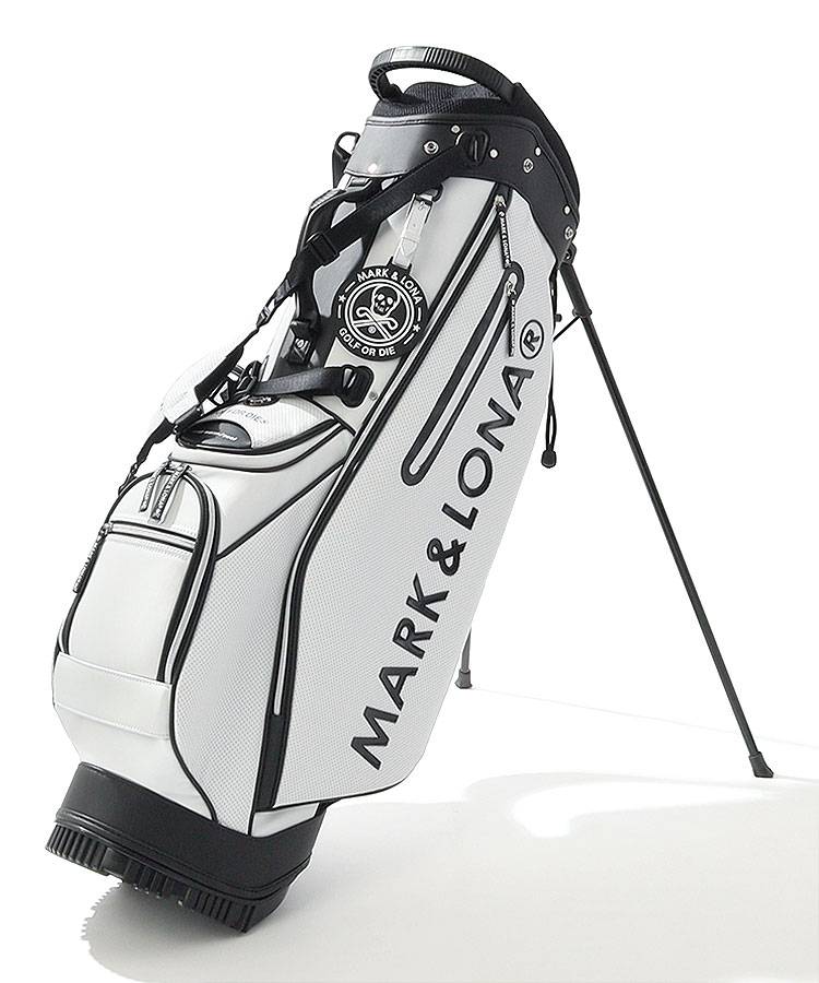 マーク＆ロナ ML モノトーンビッグロゴスタンドキャディバッグ