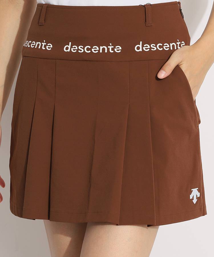 DE 一体型ペチパンツフロントプリーツスカート