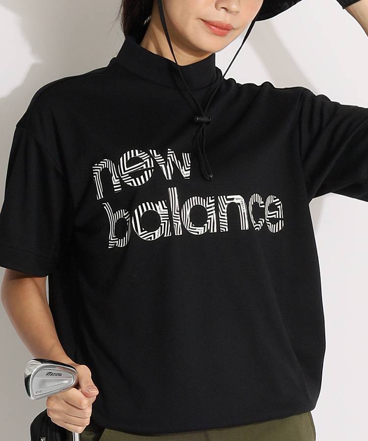 new balanceSPORT 半袖モックネックシャツ レディース