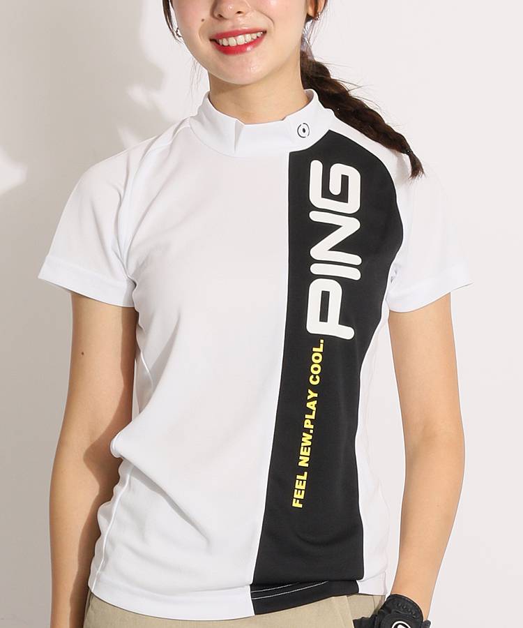 【未使用】1piu1uguale3 GOLF ラグランモックネックカットソー 2 未使用】1piu1uguale3 GOLF ラグランモックネックカットソー 2