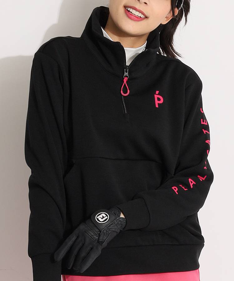 パーリーゲイツ PG バックロゴハーフジップニットプルオーバー