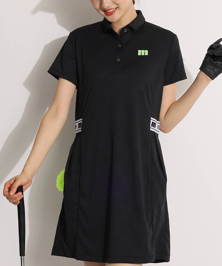 再再再値下げ 美品！マンシングウェア ワンピースM 黒 春夏