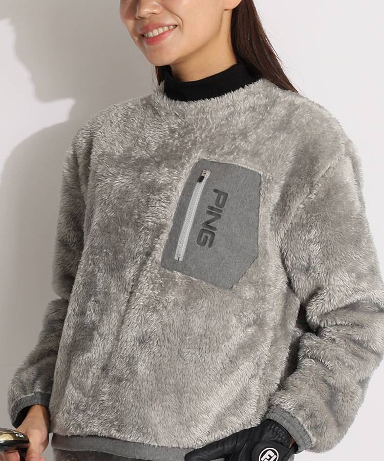 ピン PN ボアフリースプルオーバー レディースゴルフウェア通販