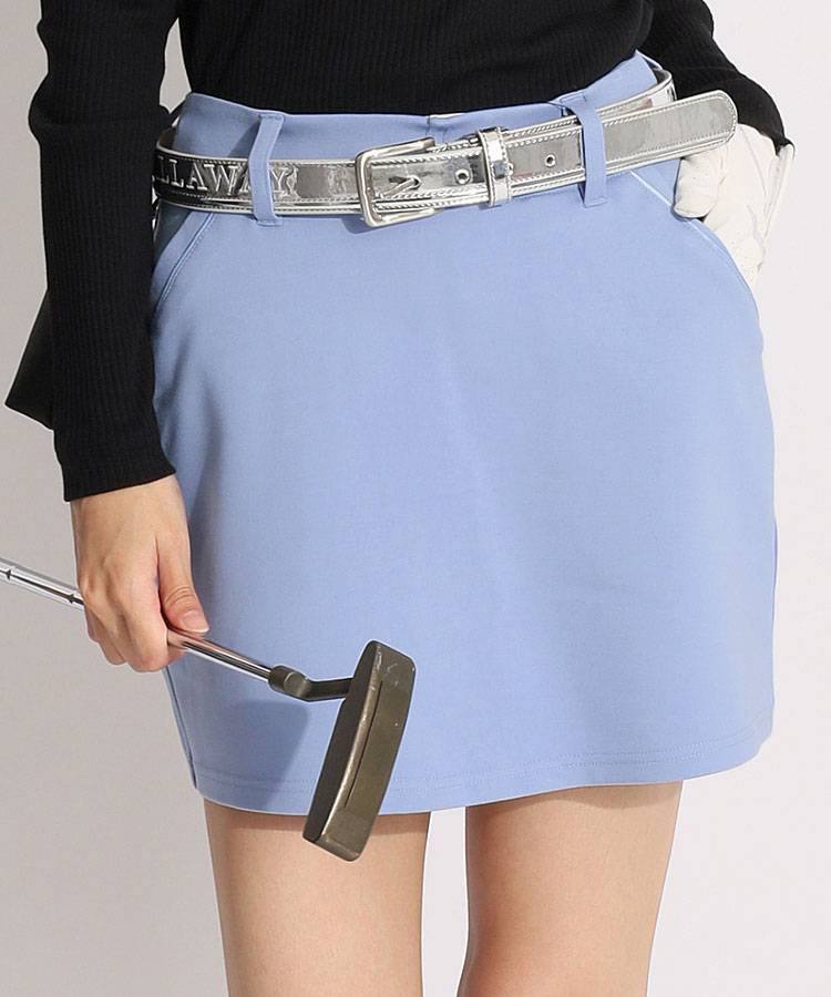 AS 一体型ペチパンツ付サイズアジャスター台形スカート