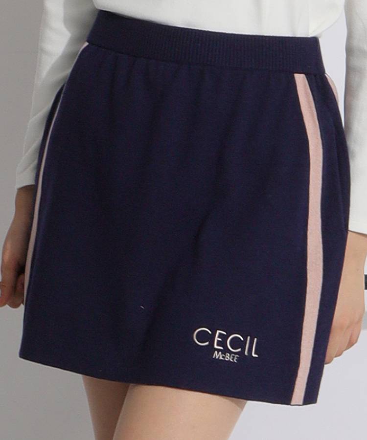 CC サイドラインニットスカート