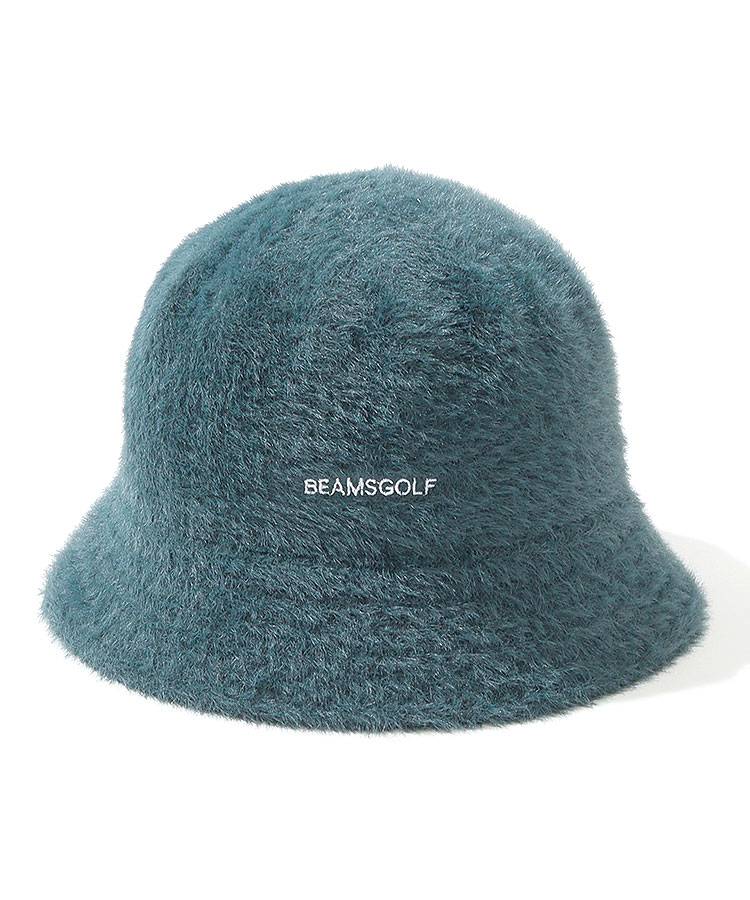 BE ロゴ刺繍シャギーバケットハット