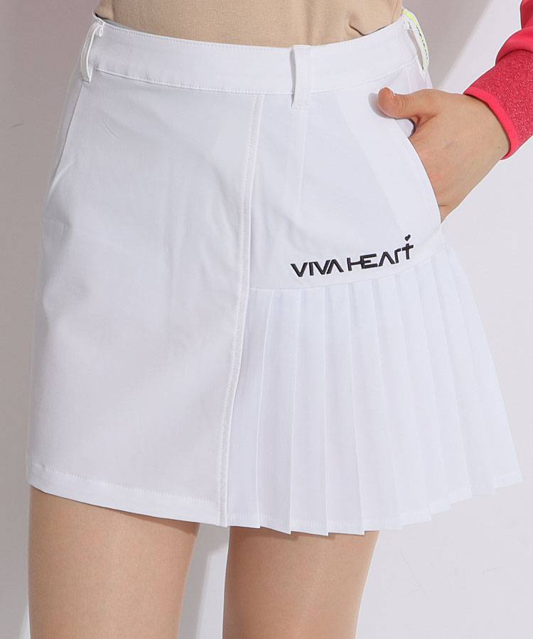VH 撥水ストレッチサイドプリーツスカート