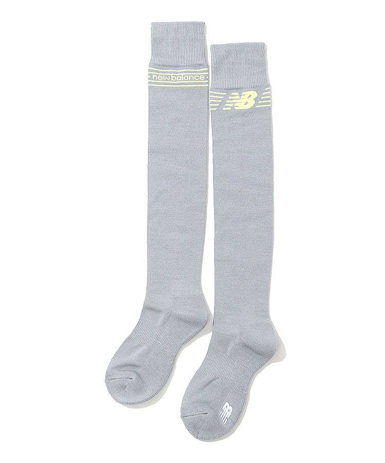 NB 抗菌防臭バイカラーロゴニーハイソックス