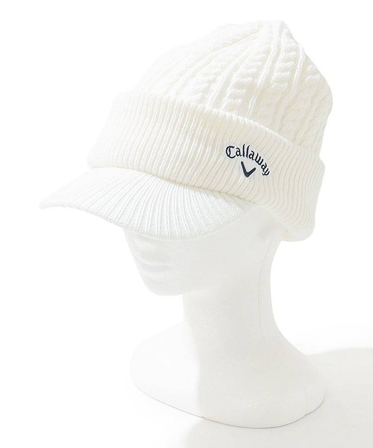 CA ケーブル編みニットキャップ