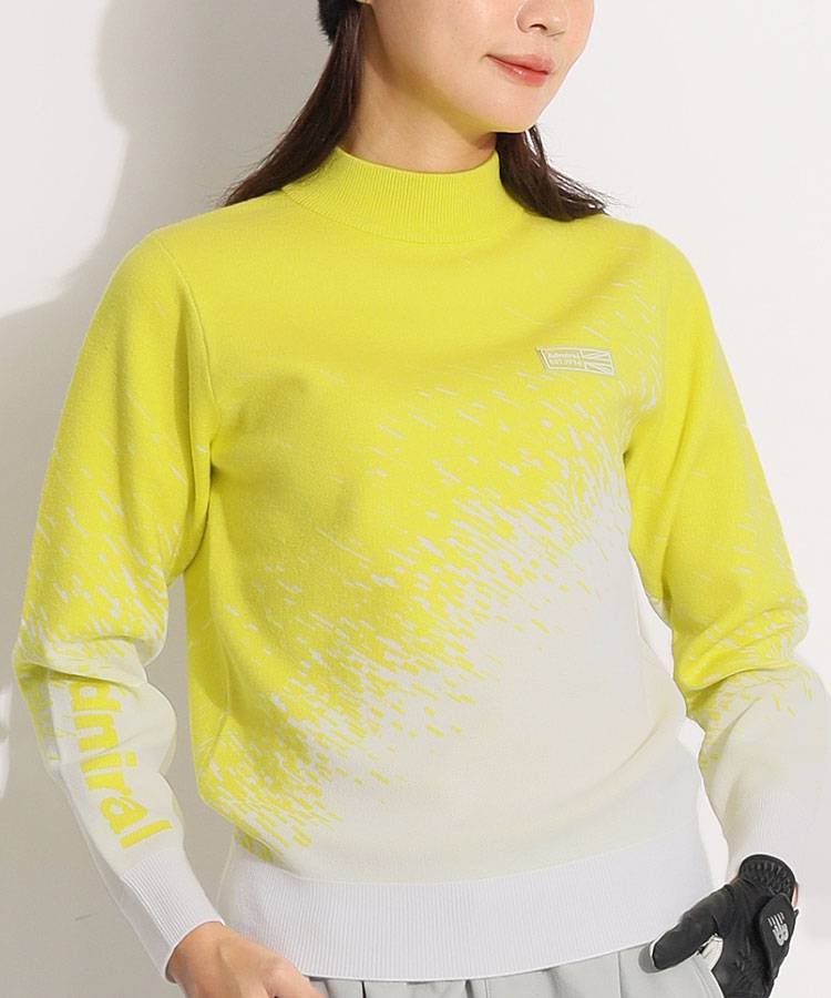 アドミラルゴルフ AM 保温ジャカードスタートレイルモックネック