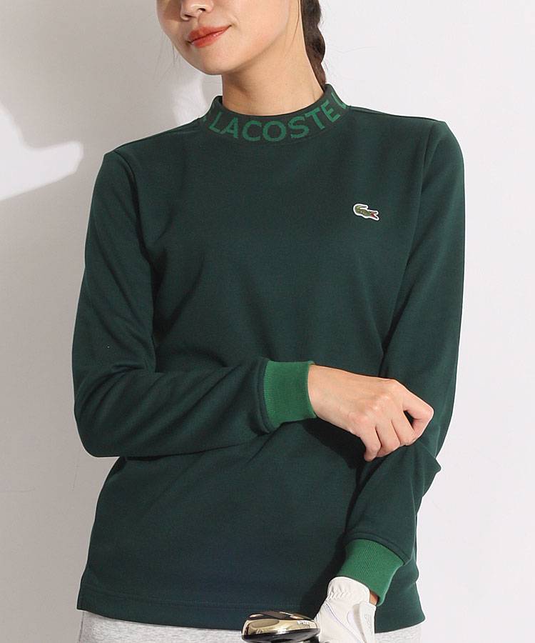 BE 【LACOSTE】ネックロゴモックネック長袖カットソー