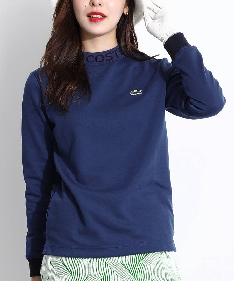BE [LACOSTE]ネックロゴモックネック長袖カットソー