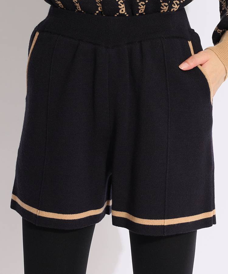 SD ライン入りニットショートパンツ