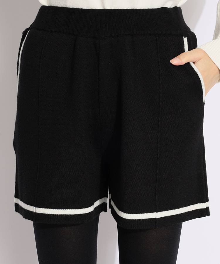 SD ライン入りニットショートパンツ