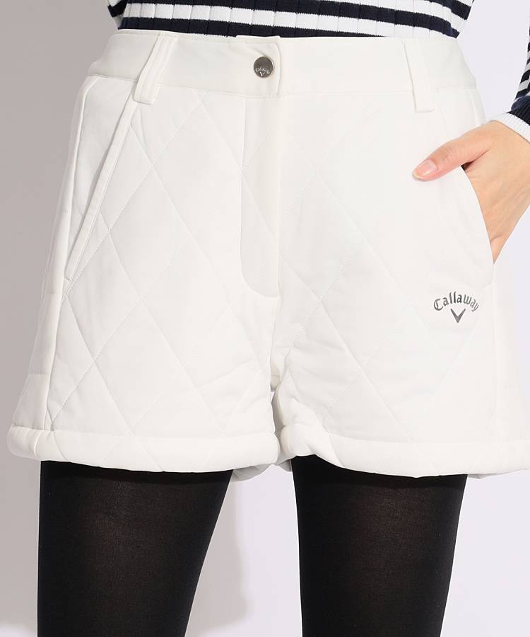 CA 防風ストレッチ中綿ショートパンツ