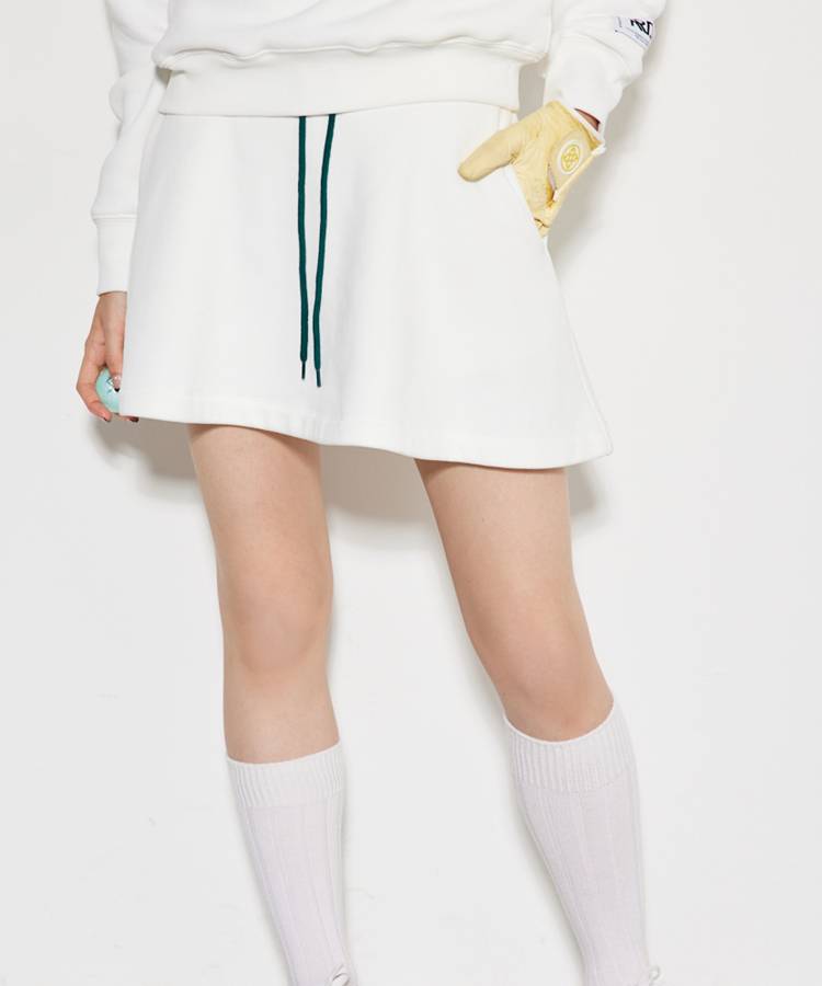 RI 一体型ペチパンツスウェットフレアスカート