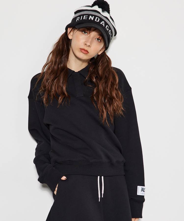 リエンダゴルフの長袖プルオーバーを使ったスタイリング