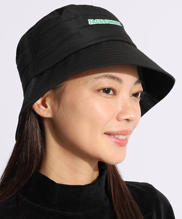 ケイキィー新品タグ付きハット ジャックバニー JB フロント刺繍ロゴキルトバケットハット