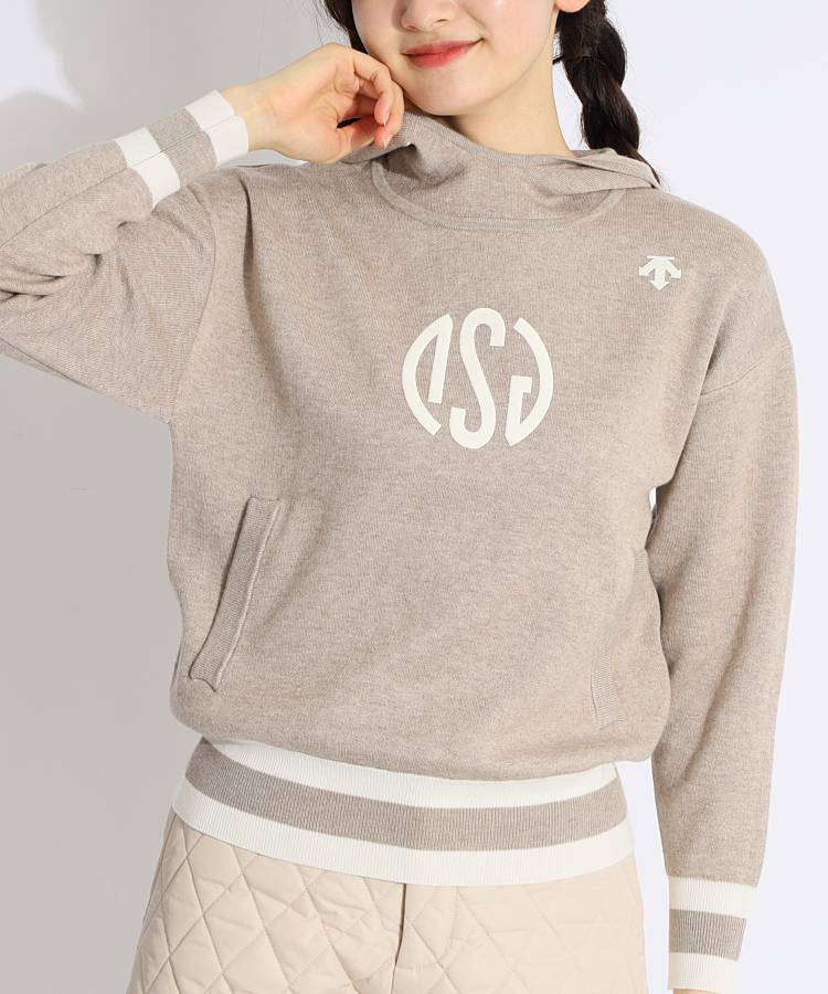 デサントゴルフ [DSG]フロントロゴニットパーカー ゴルフウェア