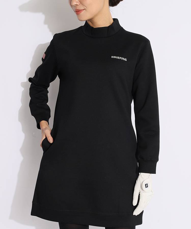 ブリーフィング ゴルフ 3Dロゴ ワンピース ネイビーM モックネック ブリーフィング ゴルフ 3Dロゴ ワンピース ネイビーM モックネック