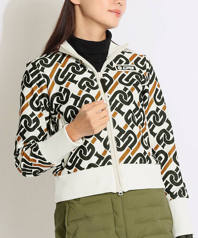 CP チェーンロゴリブネックブルゾン