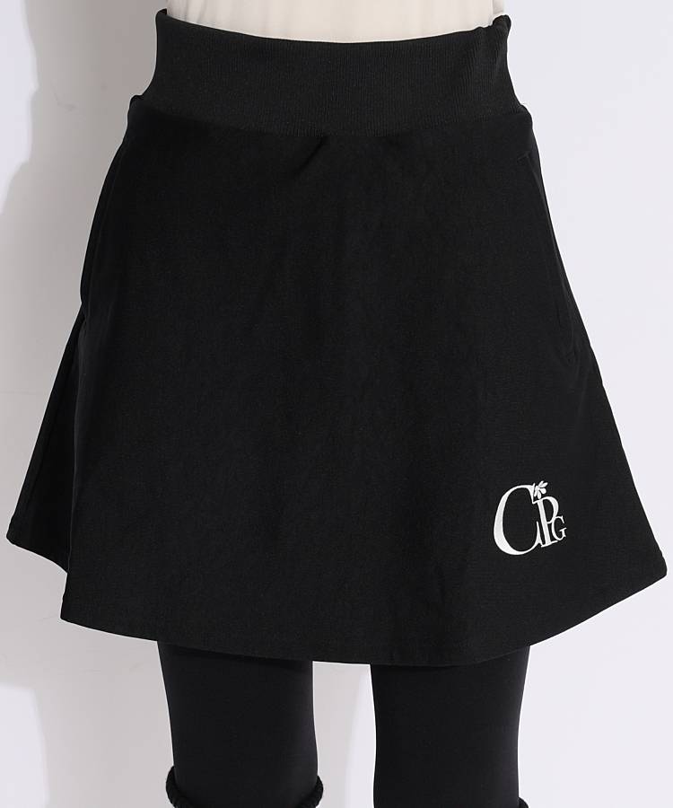 CP チェーンロゴ一体型ぺチパンツ付きウエストリブスカート