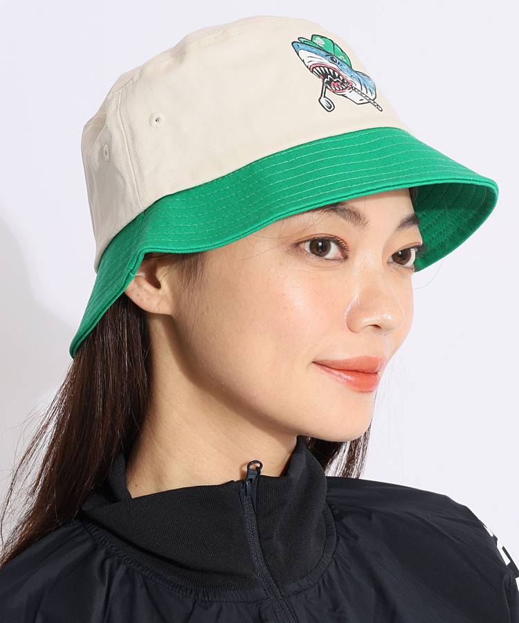 BC シャークプリント配色バケットハット