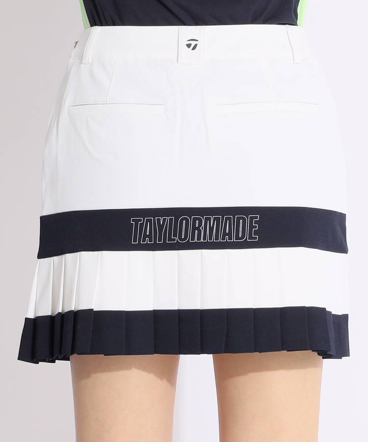 TG 【CLUBTAYLORMADE】ブロックプリーツ一体型ペチパンツスカート
