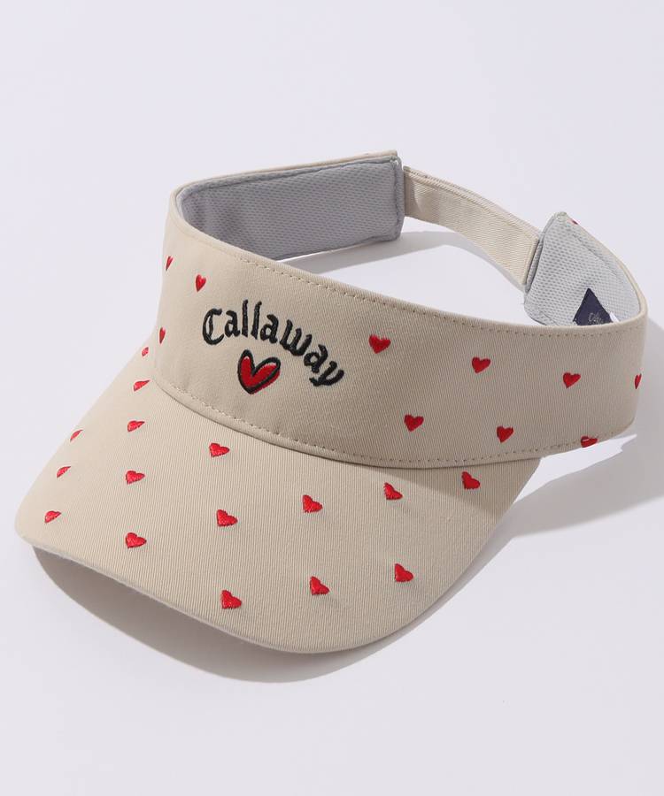 CA 【LoveCallaway】ハート刺繍ツイルサンバイザー
