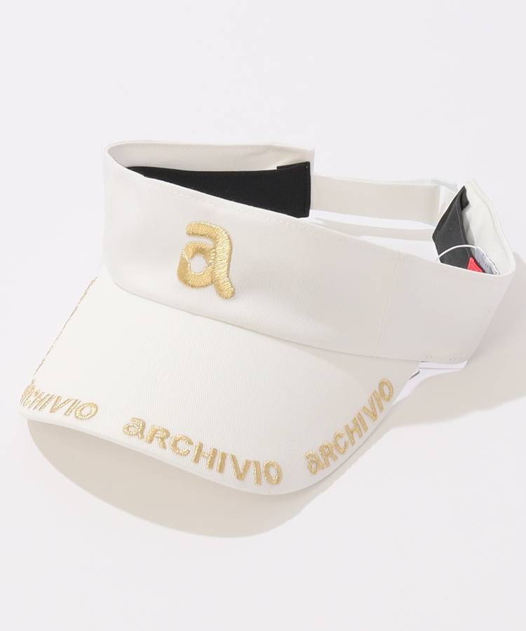 アルチビオ AR ラメロゴツイルサンバイザー レディースゴルフ