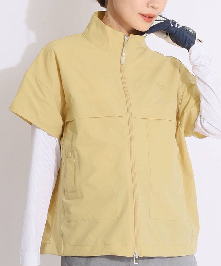 キャロウェイ CA 【8WAYストレッチ】ドロスト半袖フルジップ キャロウェイ CA 【8WAYストレッチ】ドロスト半袖フルジップ
