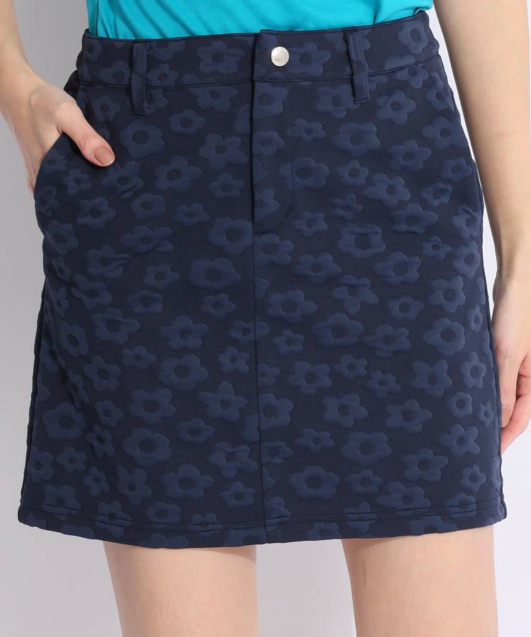 ビームスゴルフ BE ジャガード立体フラワースカート レディースゴルフ