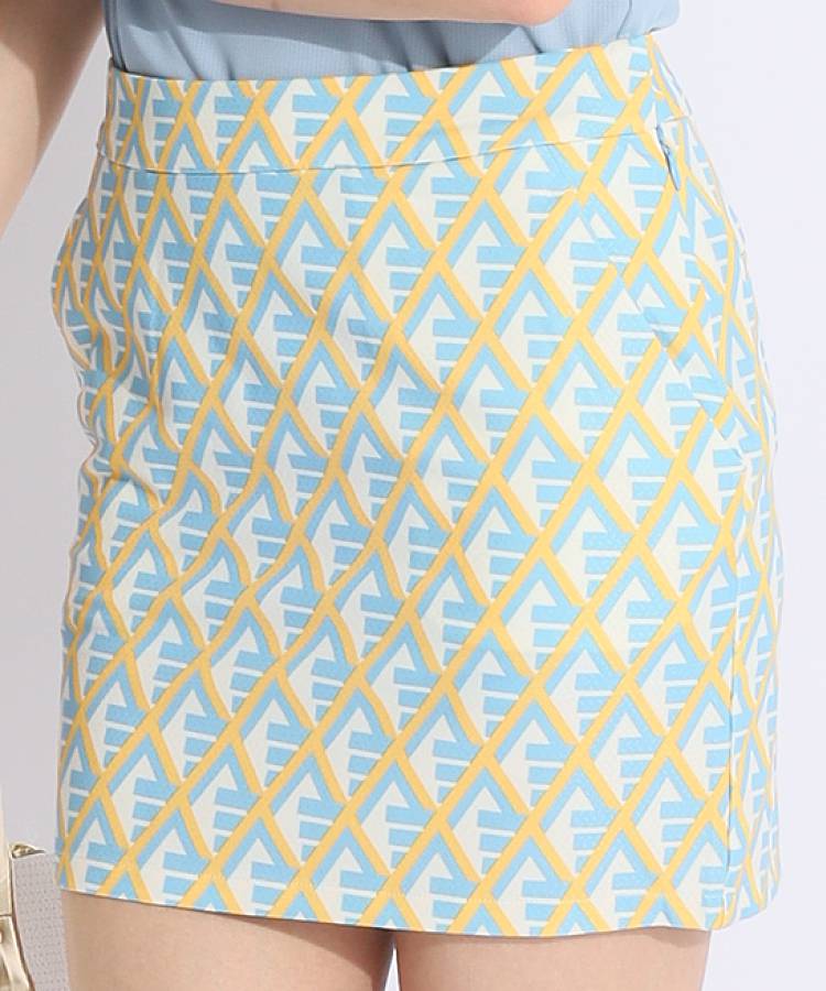 AG グラフィックロゴ一体型ペチパンツ付きボックススカート