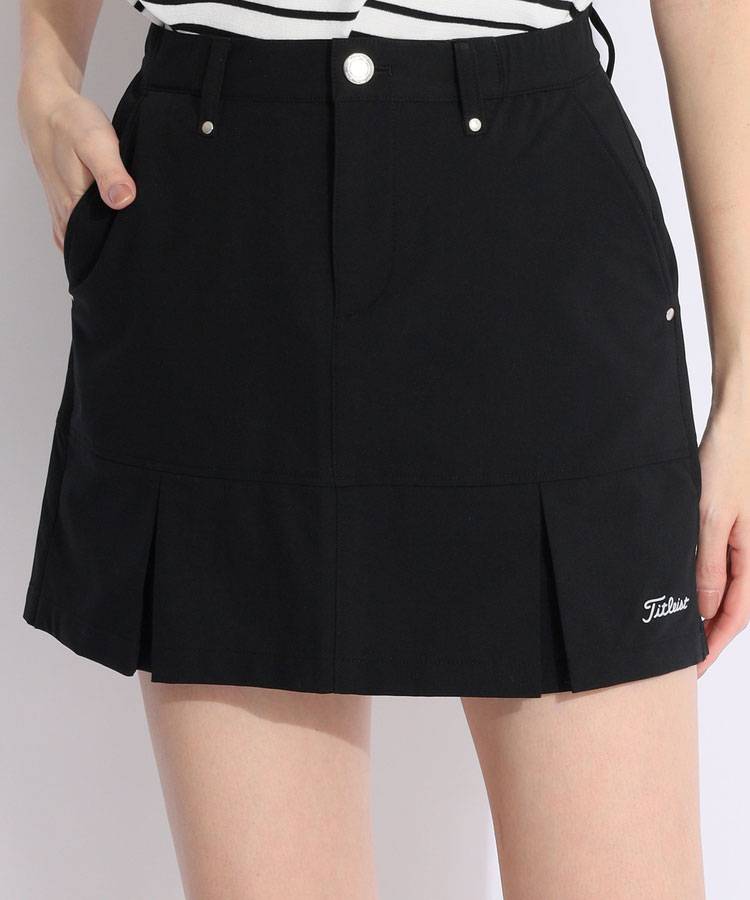 TL 【撥水UV】一体型ペチパンツ裾タックスカート
