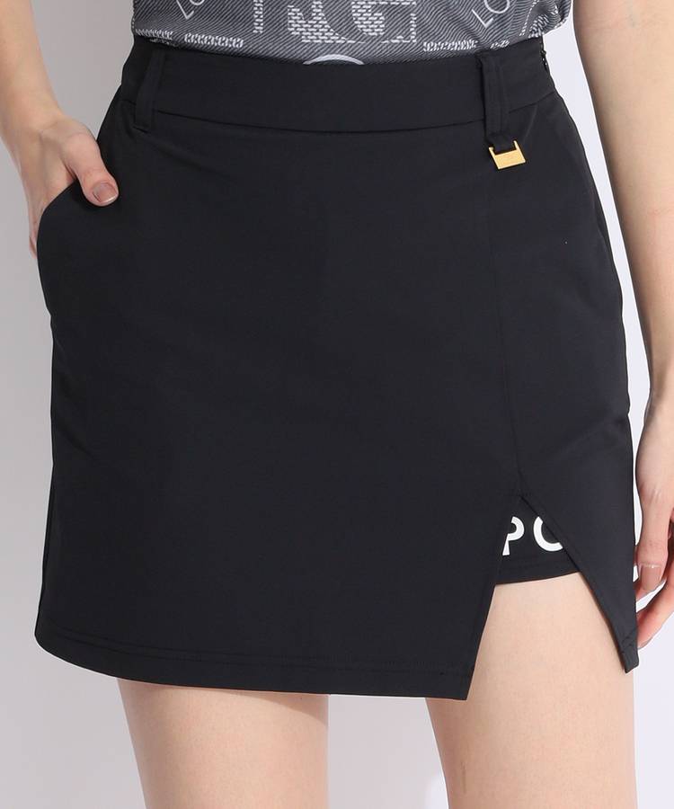 CP フロントスリット一体型ペチパンツ付スカート