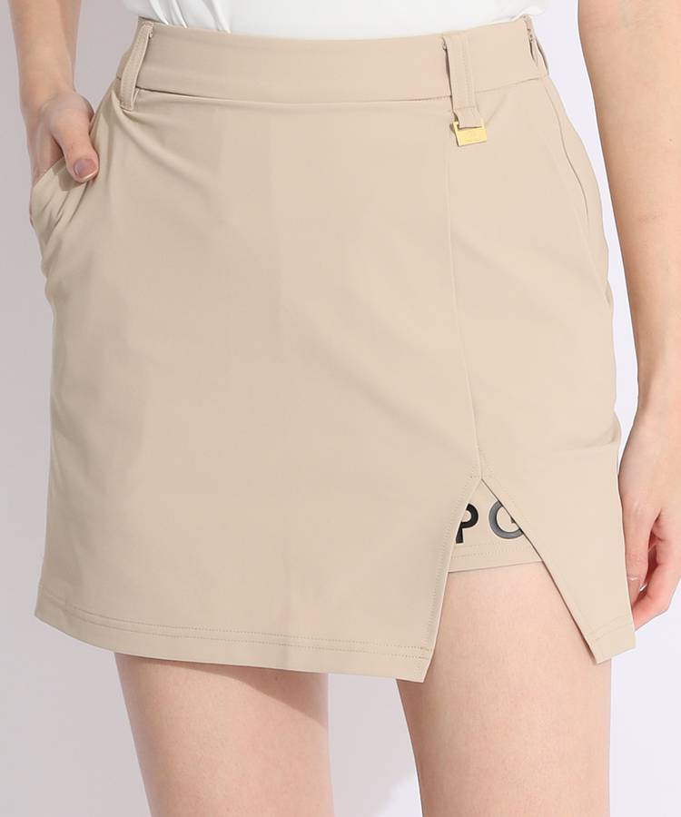 CP フロントスリット一体型ペチパンツ付スカート