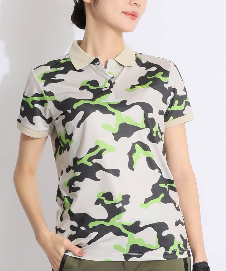 ロサーセン RO カモフラプリントUV半袖ポロシャツ レディース