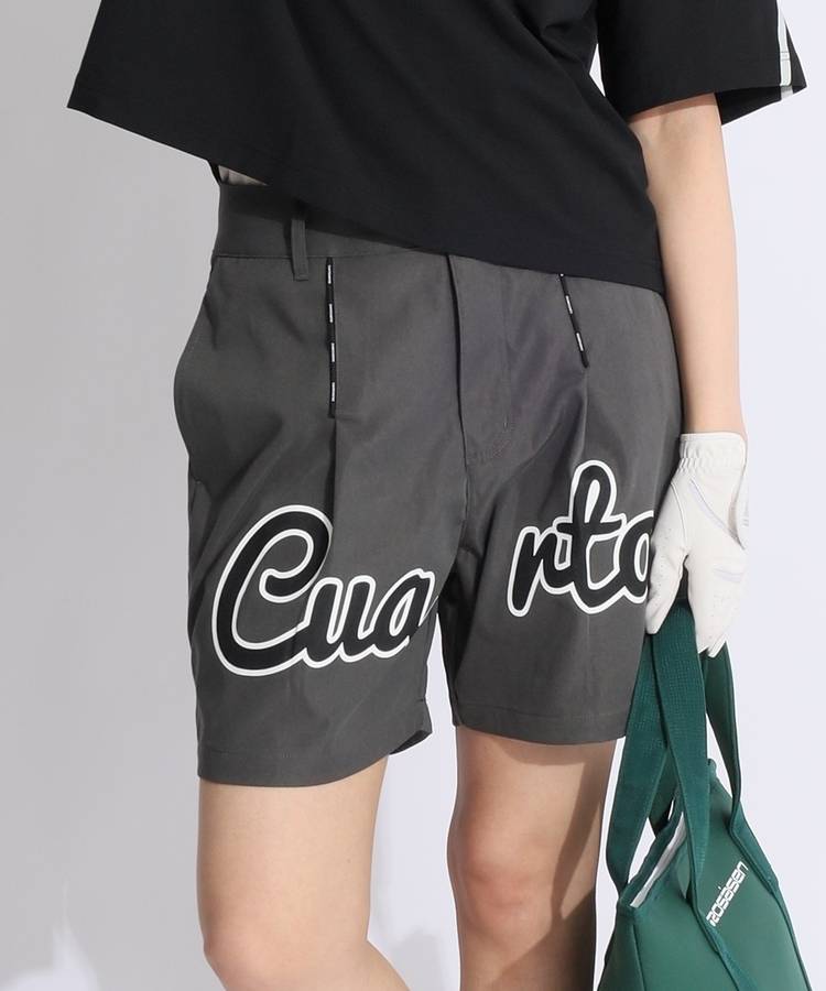 CU フロントロゴタックショートパンツ