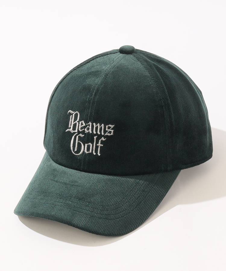 ビームスゴルフ BE ロゴ刺繍コーデュロイキャップ レディース